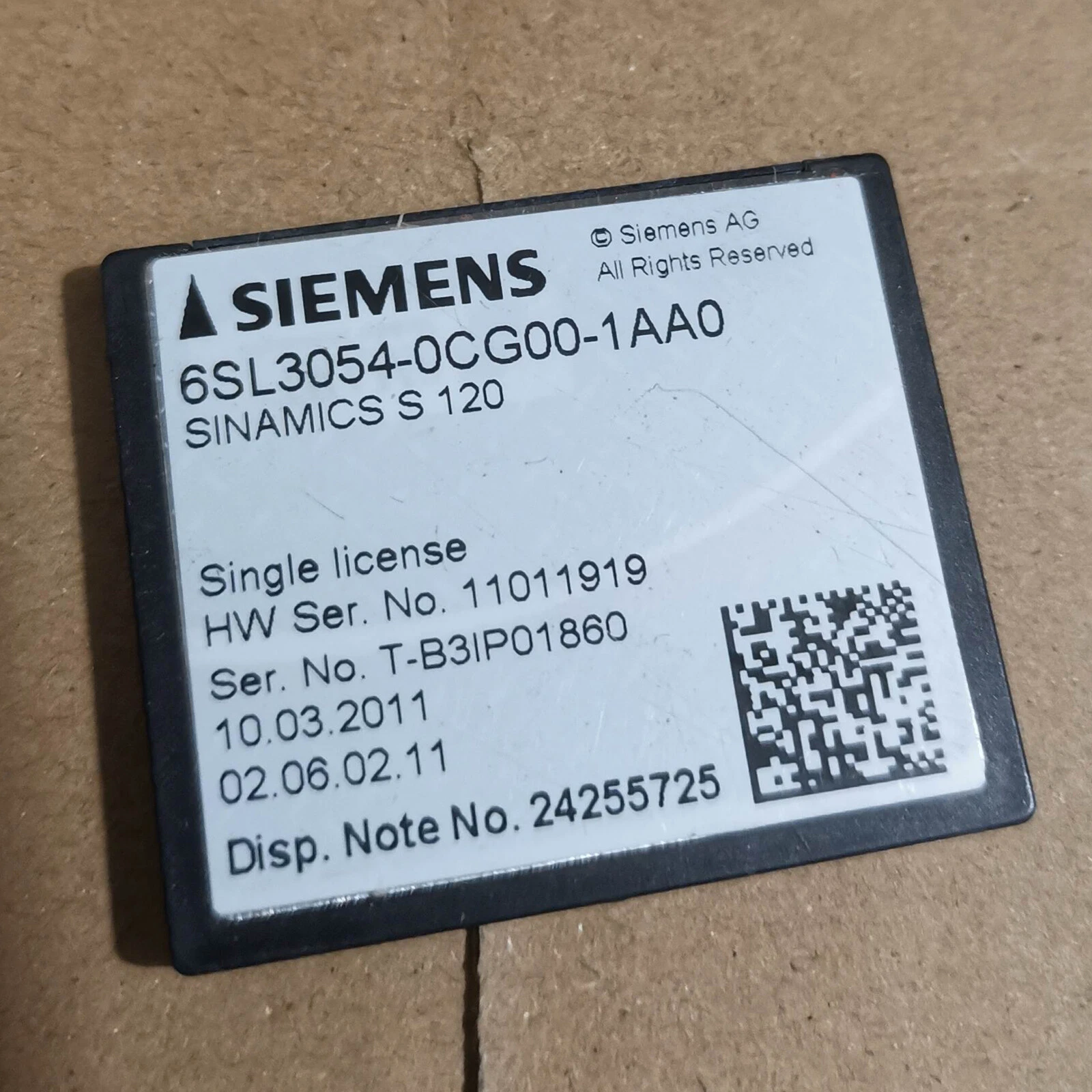 6SL3054-0CG00-1AA0-Momory（used)